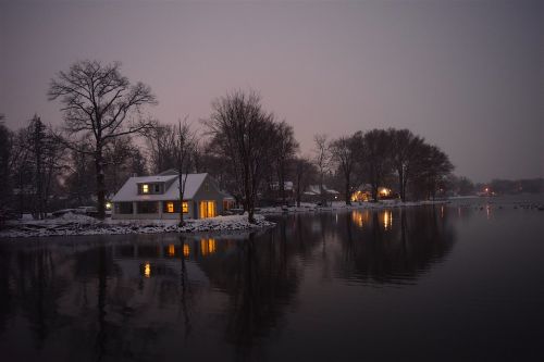 snow house lake