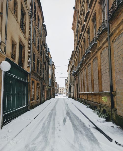 snow winter street