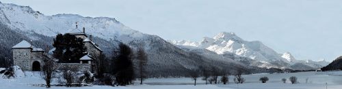 snow panorama panoramic image