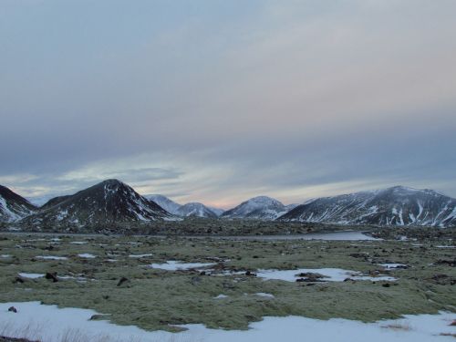 snow mountain landscape