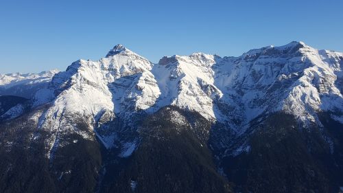 snow mountain panorama