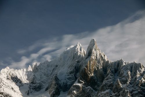 snow mountain panoramic