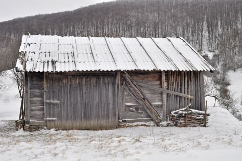 snow hut barn