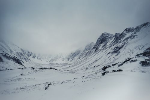 snow winter mountain