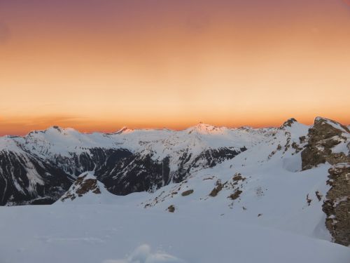 snow mountain panorama