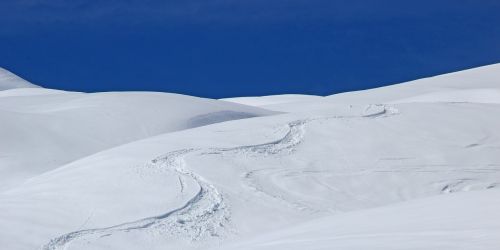 snow winter ski run