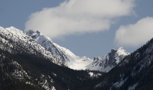 snow mountain panoramic