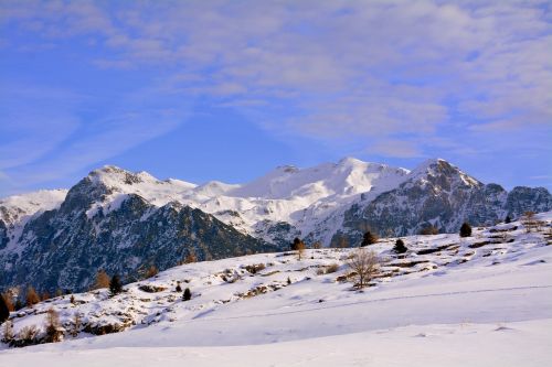 snow mountain nature