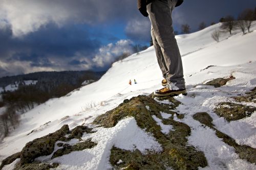 snow winter mountain