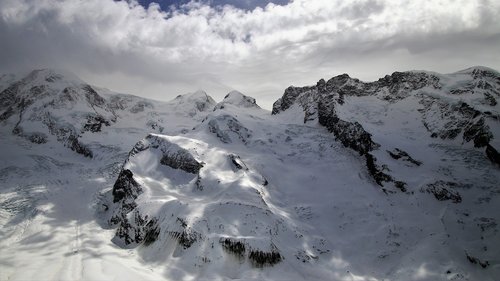 snow  the alps  tops
