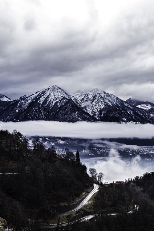 snow  mountain  landscape