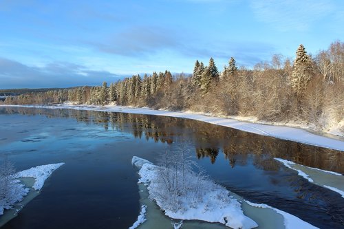 snow  nature  body of water