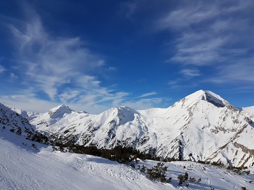 snow  mountain  sky