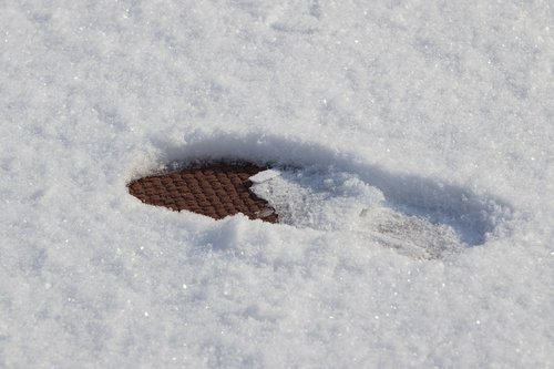 snow  winter  footprint