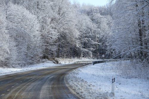 snow  road  winter
