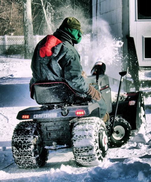 snow tractor snow plow