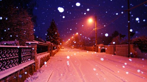 snow winter village
