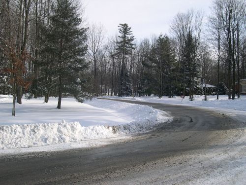 snow winter road