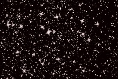 snow stars sparkling