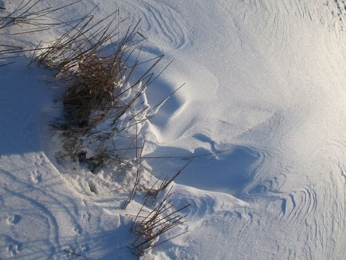 snow traces drift