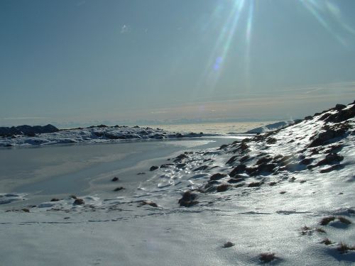 snow mountain landscape