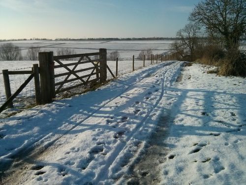 snow landscape melton mowbray