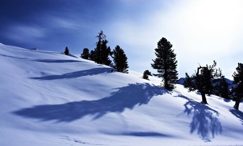 snow winter mountains