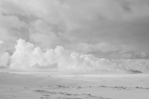 snow clouds sky