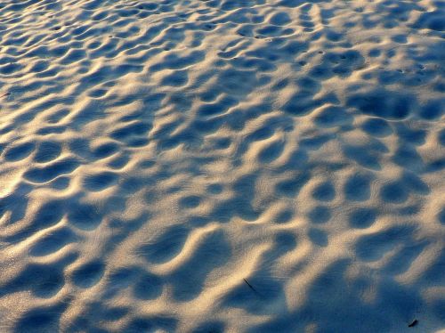 snow winter footprints