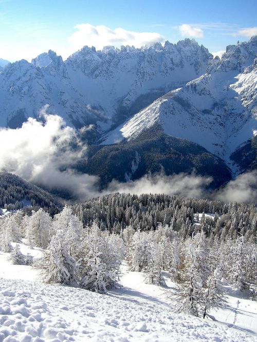 snow winter mountain