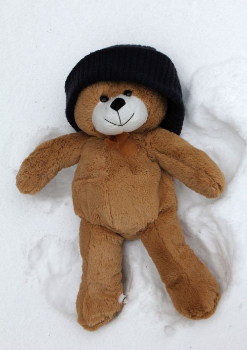 snow angel teddy toy