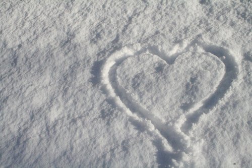 snow heart  snow  heart