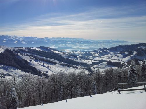 snow hike switzerland active man