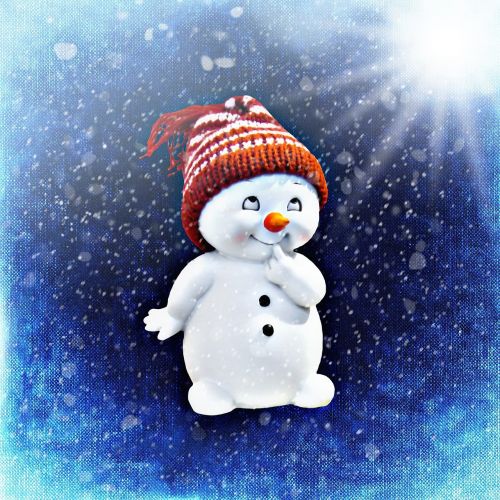 snow man snow cute