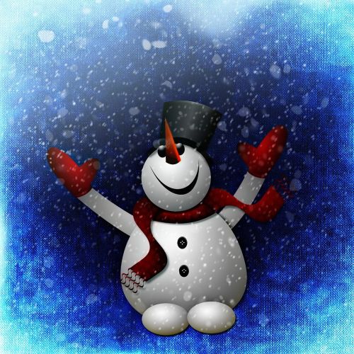 snow man snow cute