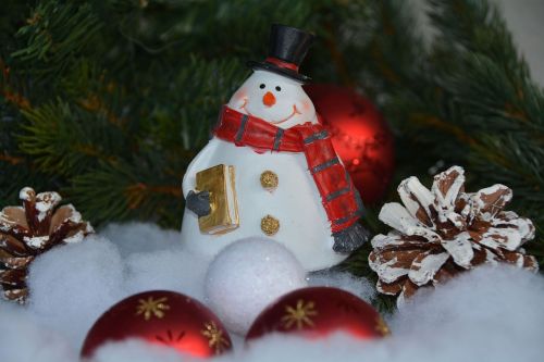 snow man christmas christmas balls