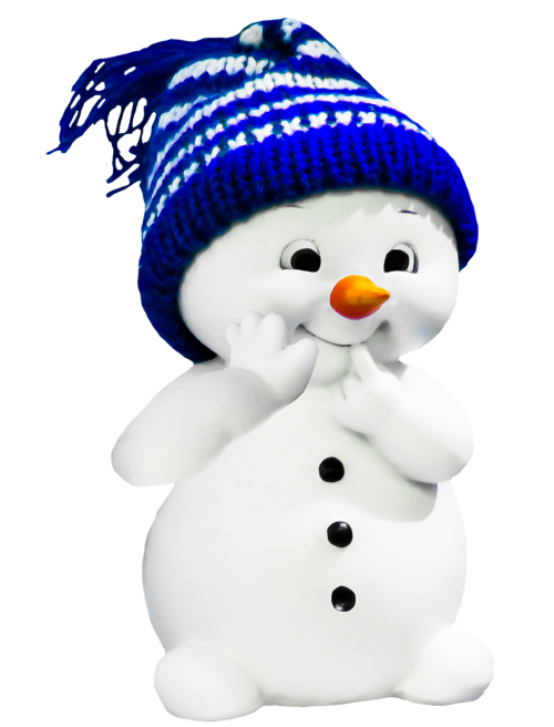 snow man winter figure