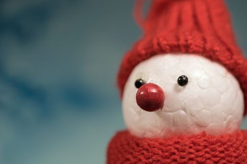 snow man winter cap