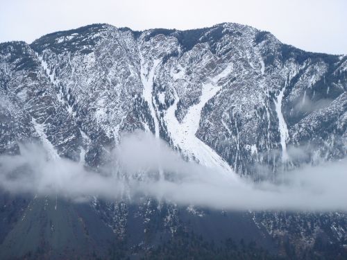 snow mountain winter sechelt bc canada