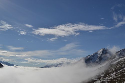 snow mountain the scenery beautiful