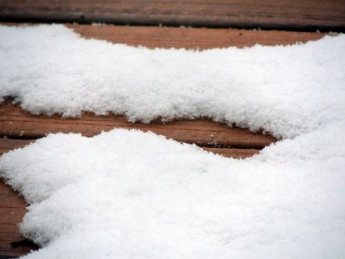 Snow On Planks