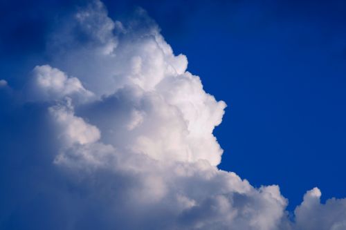 Snow White Clouds And Blue Sky