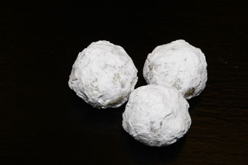snowballs powdered sugar marzipan