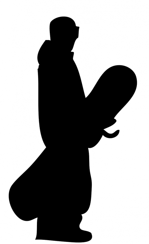 snowboard sport silhouette