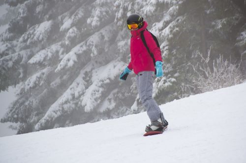 snowboarder skier winter