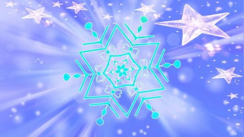 snowflake star greeting card