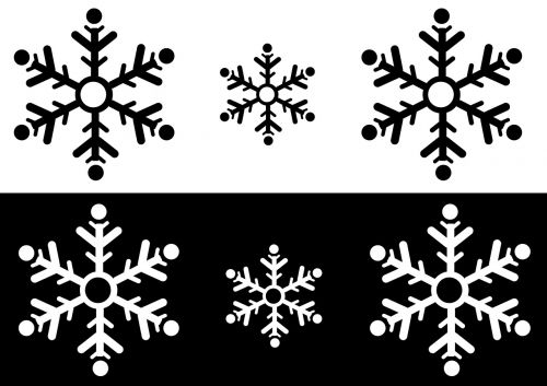 snowflake graphic winter