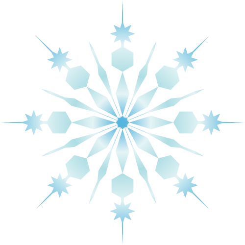 snowflake blue crystal