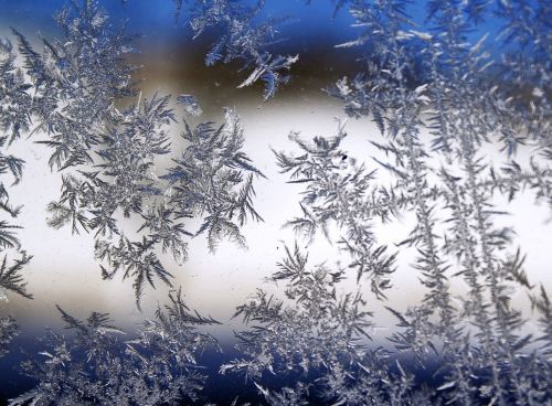 snowflake frost glass