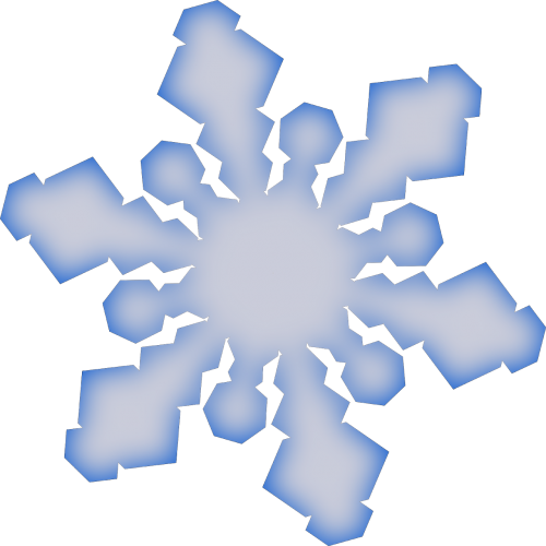 snowflake blue geometrical